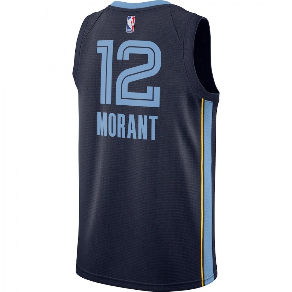 Men's Memphis Grizzlies Ja Morant Navy 2020/21 Swingman Jersey - Icon Edition-Pro Kit Vault | Brand New 26/27 Sports Jerseys